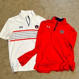 2 Auburn Uni Under Armour Men Med Shirts